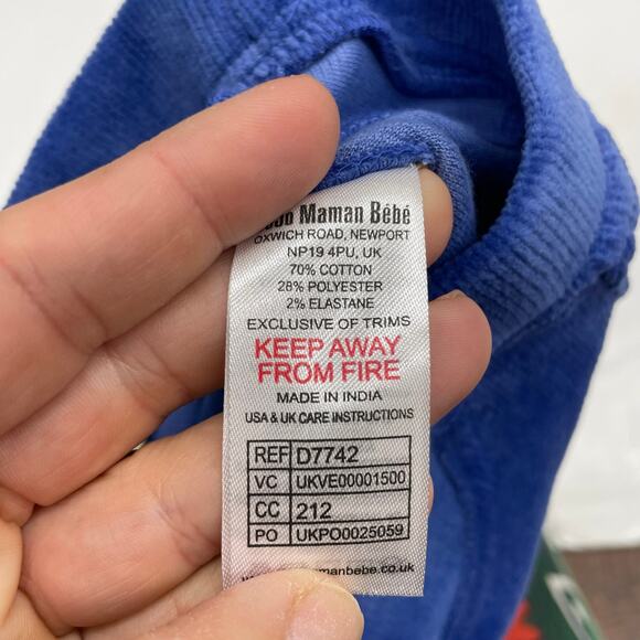 NWOT (See notes) JoJo Maman Bebe Size 5/6Y Jersey Cord Jeggings Periwinkle Blue - Picture 4 of 4